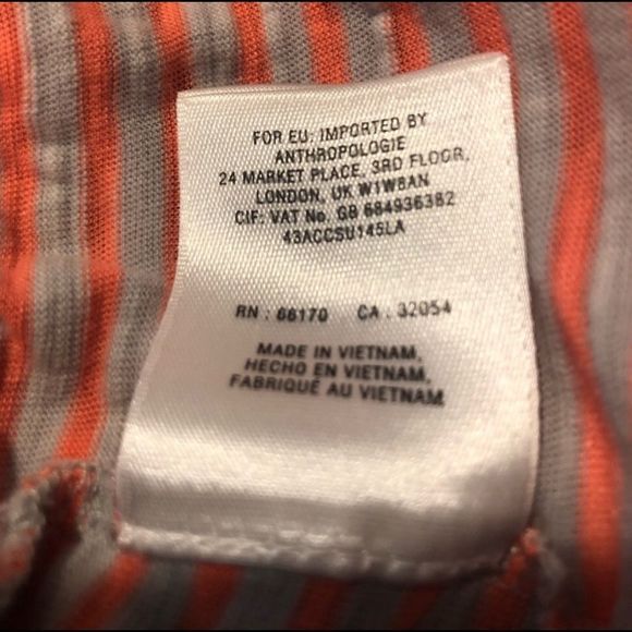 Anthropologie Postmark Ruffle Striped Top - Picture 4 of 8